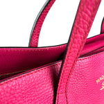 Gucci Hot Pink Pebbled Leather Swing Tote
