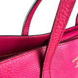 Gucci Hot Pink Pebbled Leather Swing Tote