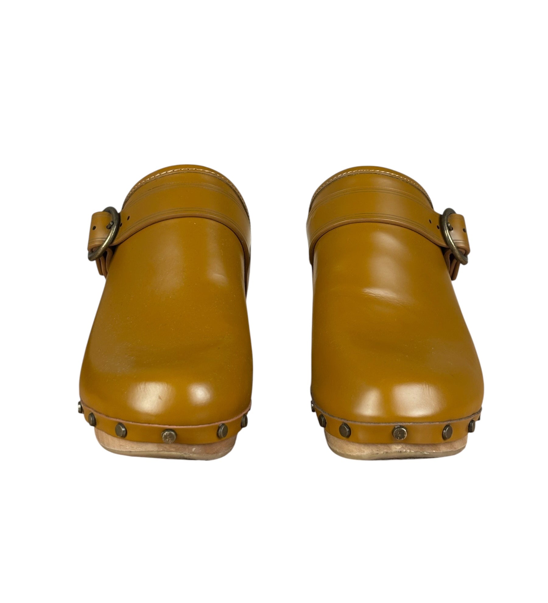 Isabel Marant Camel Brown Marant Titya Leather Clog (Footwear)