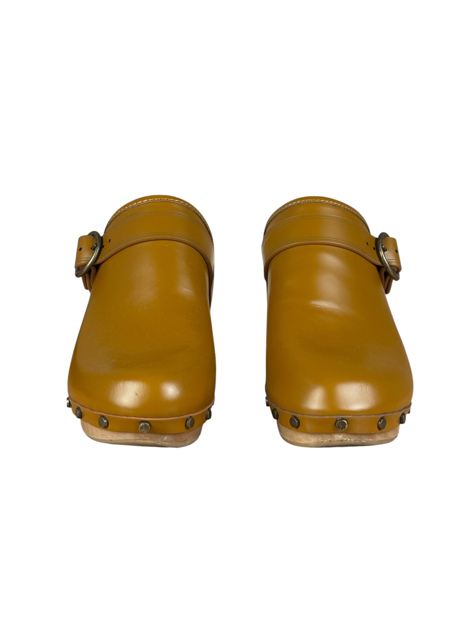 Isabel Marant Camel Brown Marant Titya Leather Clog (Footwear)