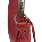 Christian Dior Red Leather Ethnic Hobo Bag