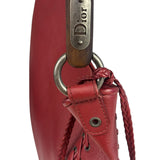 Christian Dior Red Leather Ethnic Hobo Bag