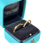 Tiffany & Co His & Hers Rings 18k Gold w/ Diamonds
