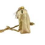 Chanel Beige Quilted Leather Chain Shoulder Bag