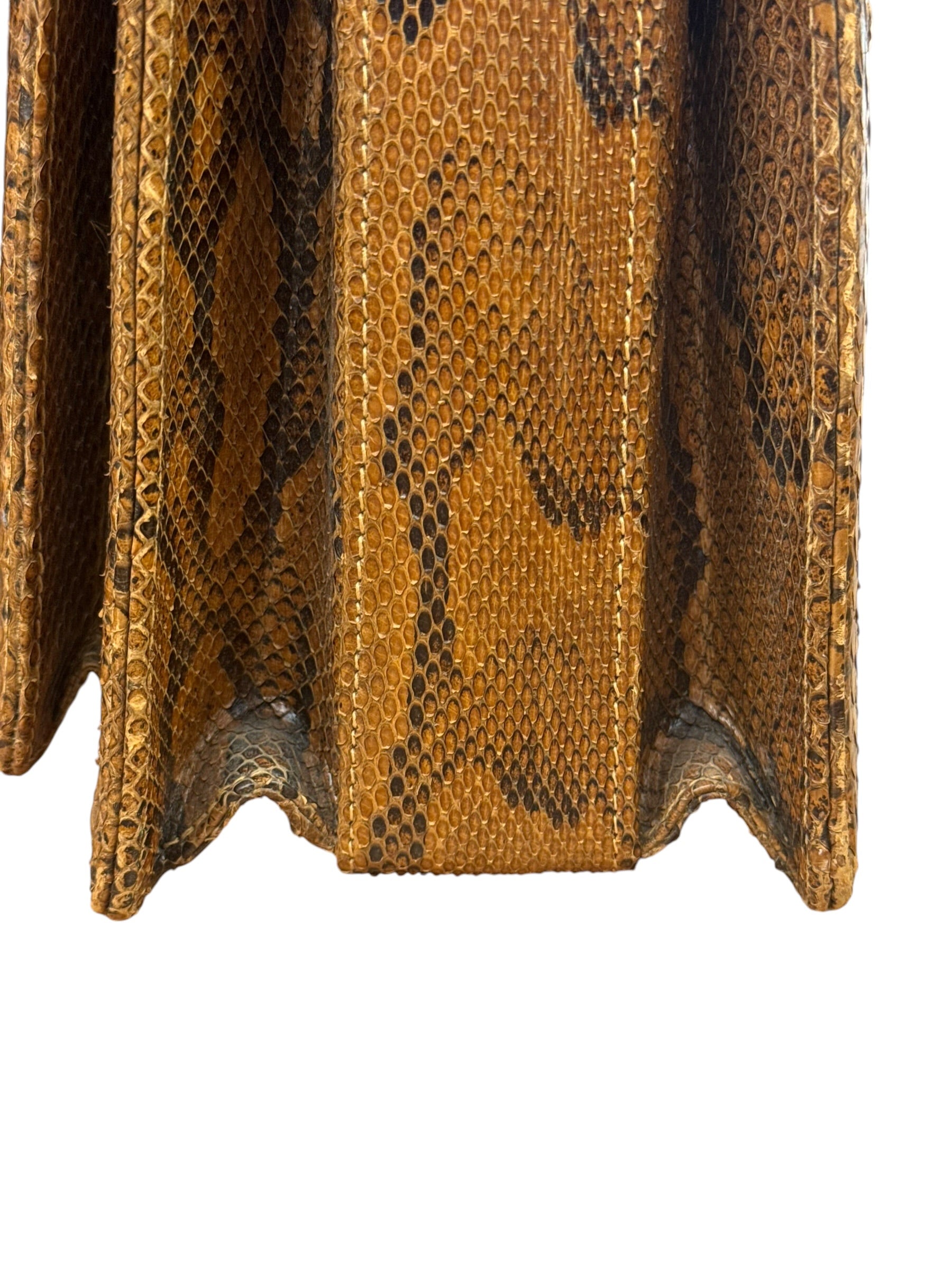 Vintage Snakeskin Top Handle Bag