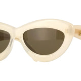 Loewe Curvy Oval Sunglasses Ivory