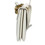 Bottega Veneta White Leather Mount Shoulder Bag
