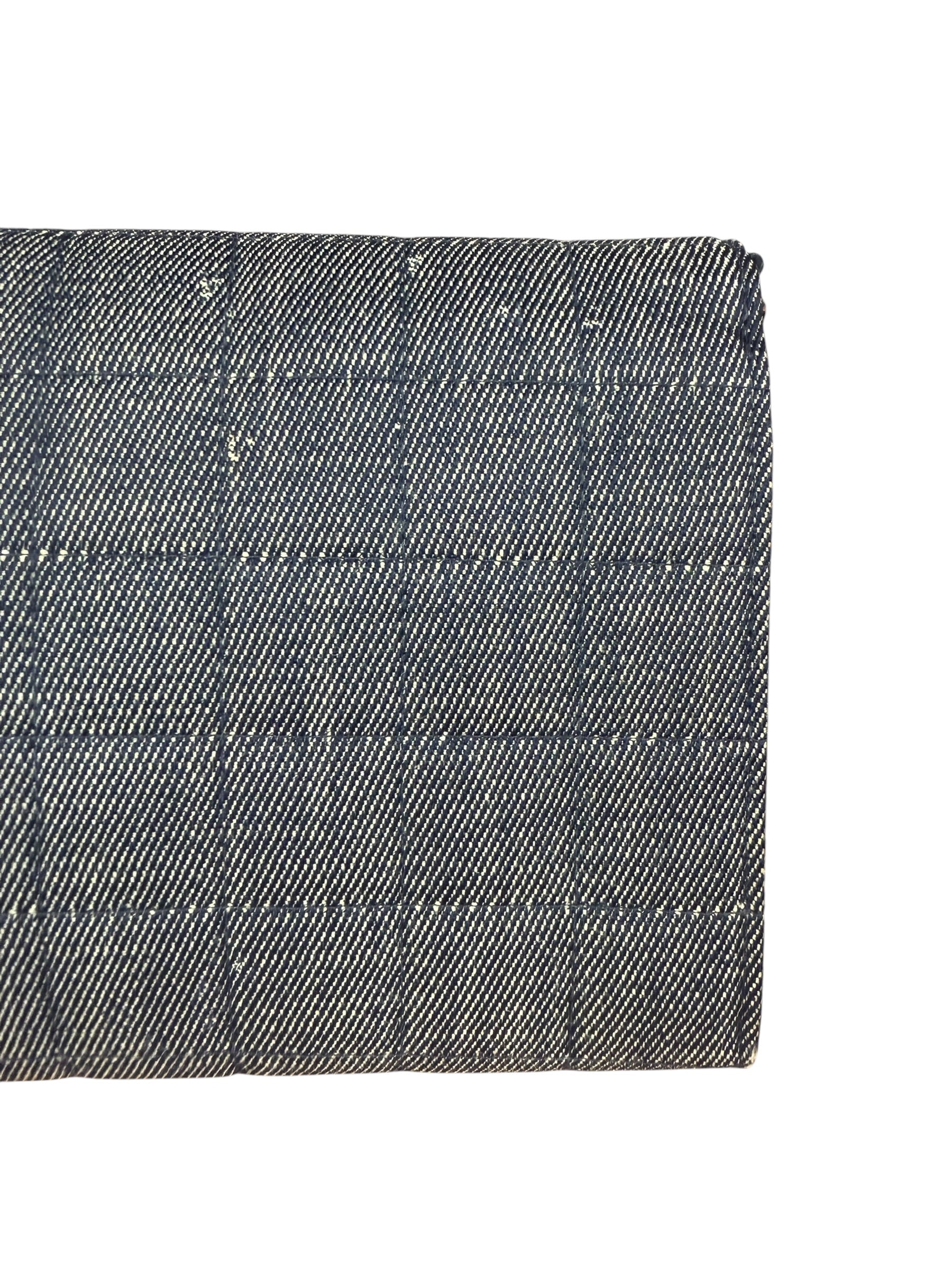 Chanel Denim Chocolate Bar Chain Flap Bag 2002