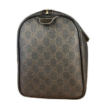 Gucci GG Supreme Coated Boston Bag Dark Brown