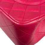 Chanel Pink Quilted Lambskin Jumbo Double Flap Bag 2014