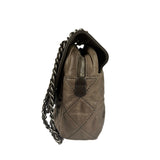 Chanel Bicolor Quilted Leather Chain Flap Bag 2011