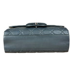 Chanel Dark Grey Quilted Leather Loop Flap Bag 2014