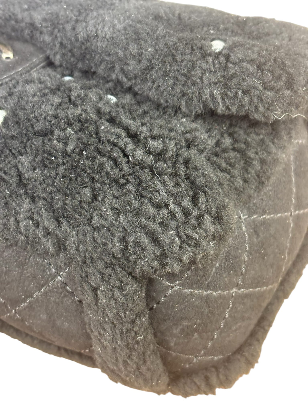 Chanel Pearl Shearling Flap Bag 2014