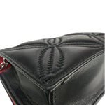 Alexander McQueen Black Leather Medium Skull Shoulder Bag