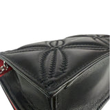 Alexander McQueen Black Leather Medium Skull Shoulder Bag