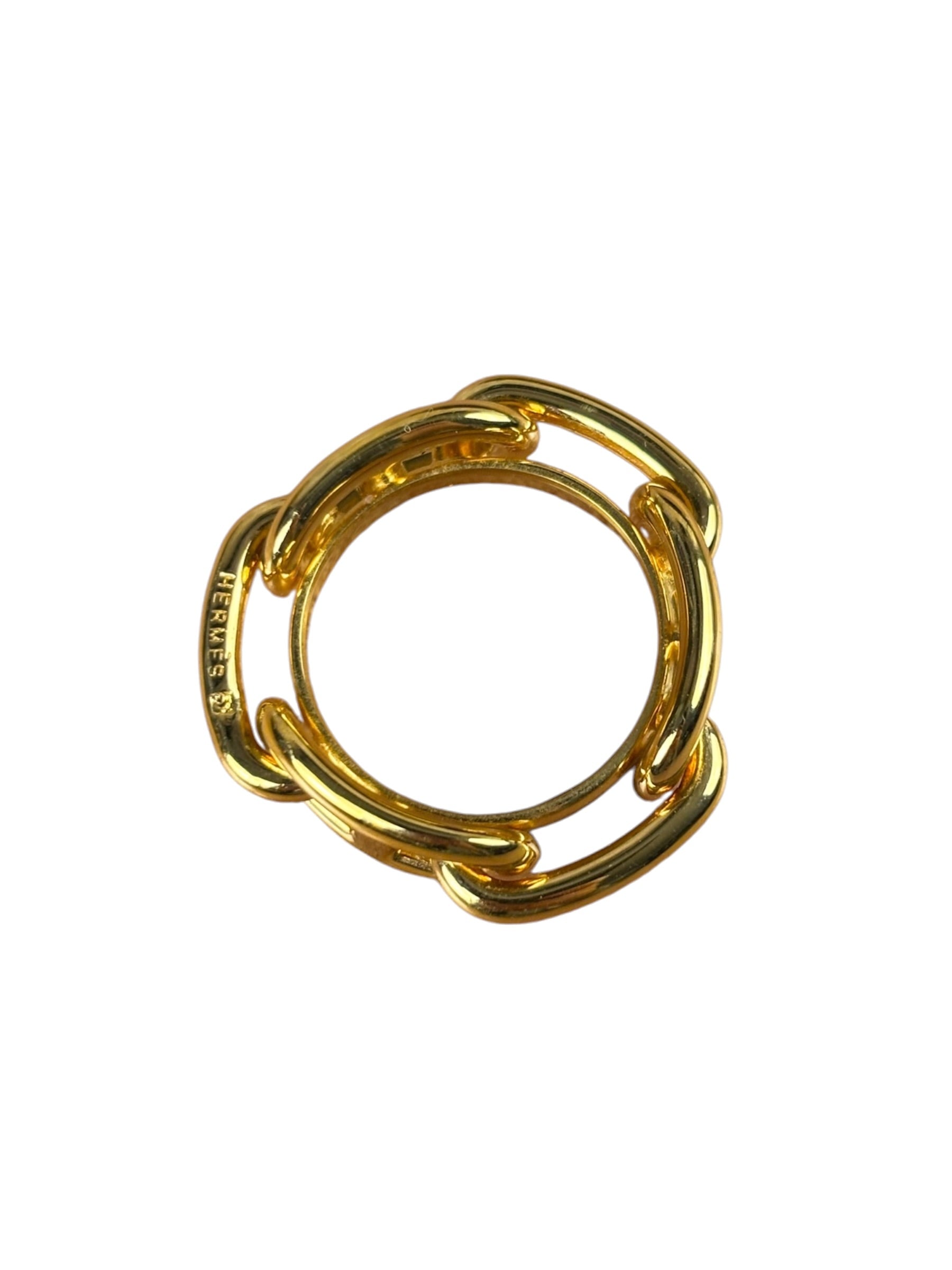 Hermes Regate Gold-Tone Scarf Ring