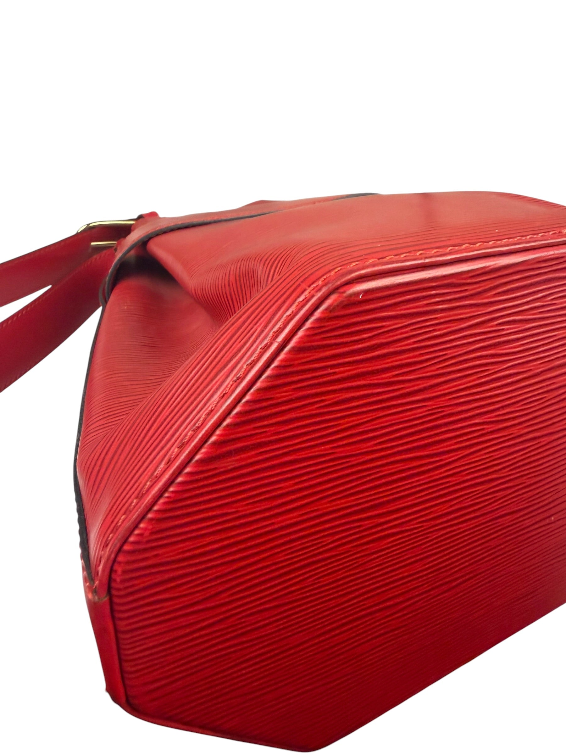 Louis Vuitton Red Epi Leather Castilian Sac D'Epaule Shoulder Bag
