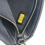 Chanel Navy Patent Leather Matelasse Chain Pouch 2013