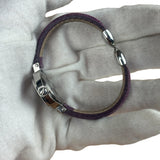 Gucci 6600L Turn Face Purple Leather Strap