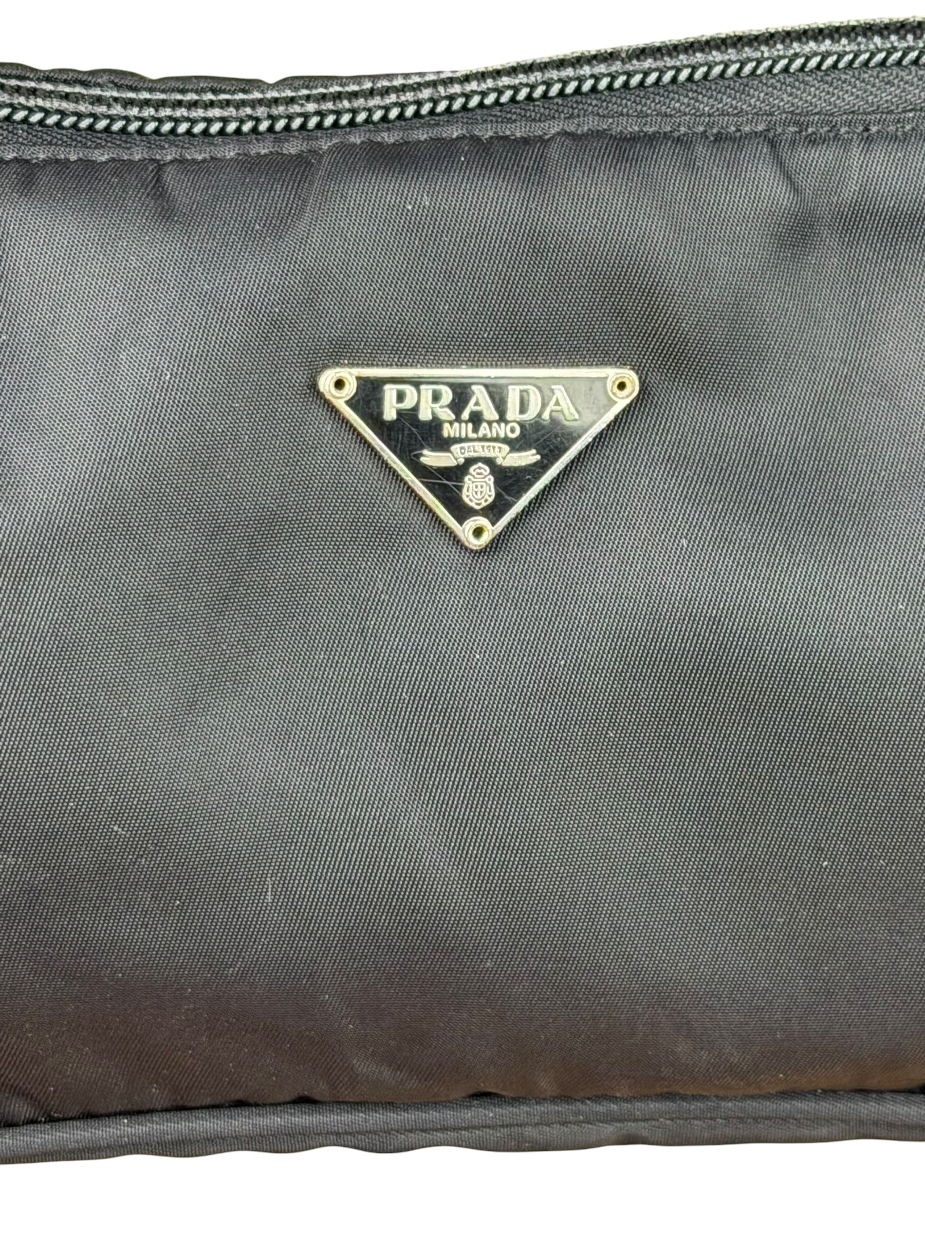 Prada Black Nylon Pochette