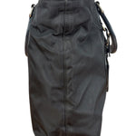 Prada Black Tessuto Nylon Leather Trim Hand Bag
