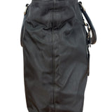 Prada Black Tessuto Nylon Leather Trim Hand Bag