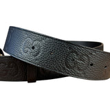 Gucci Black Monogram GG Belt