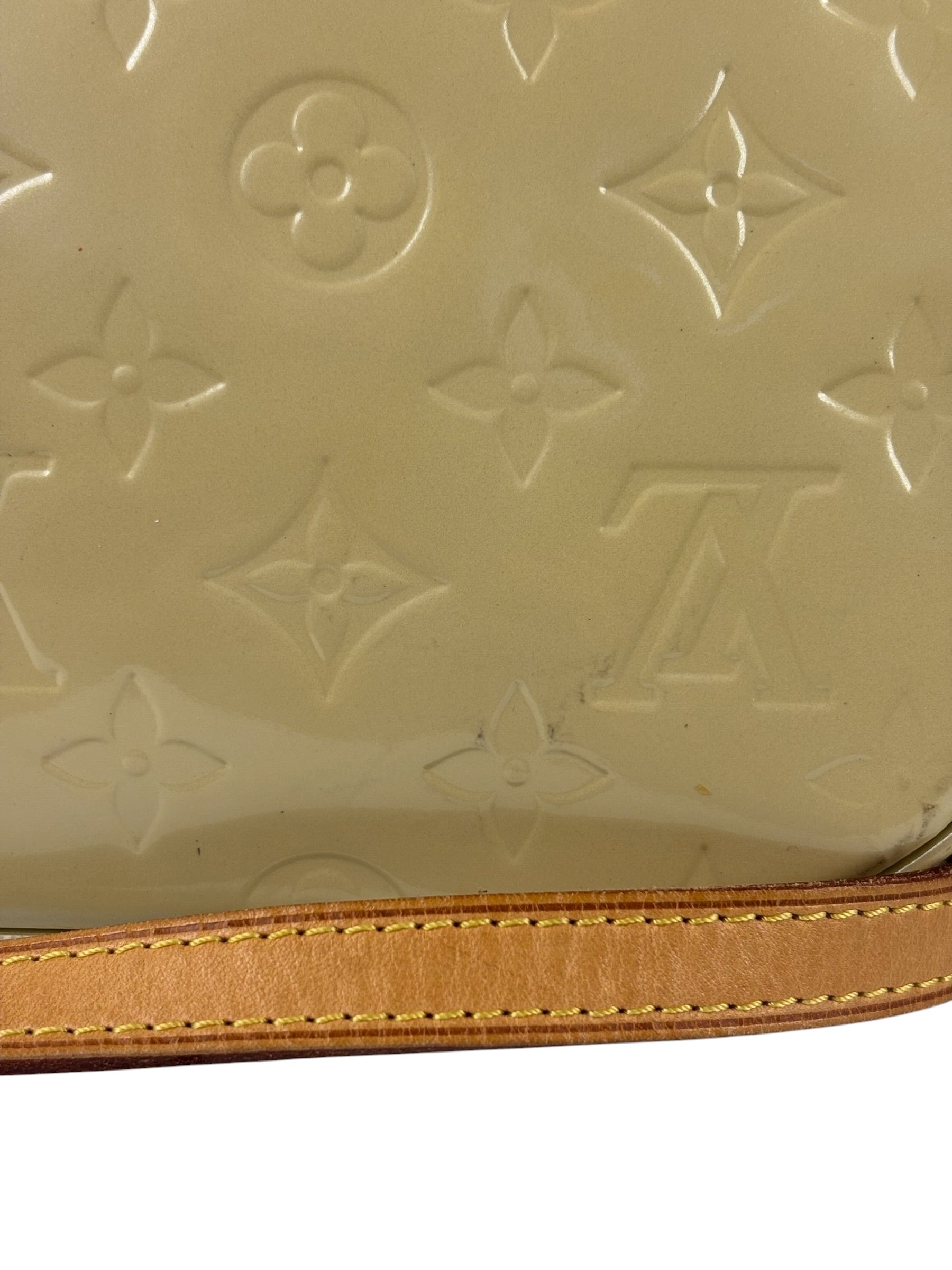 Louis Vuitton Yellow Monogram Vernis Bellflower GM Shoulder Bag