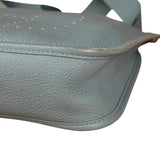 Hermes Evelyne Clemence Light Blue Leather Shoulder Bag