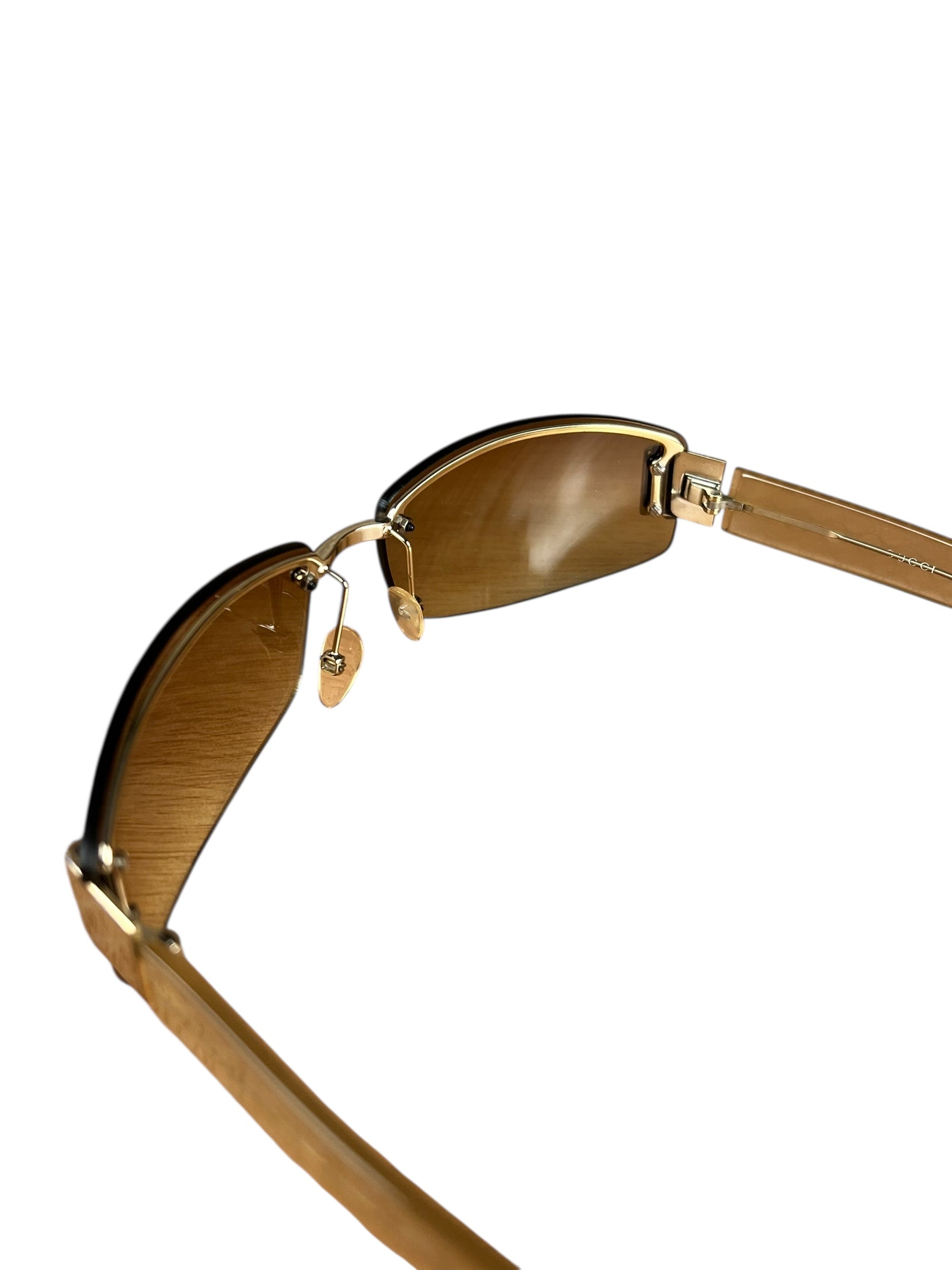 Gucci Vintage GG Web Tinted Sunglasses