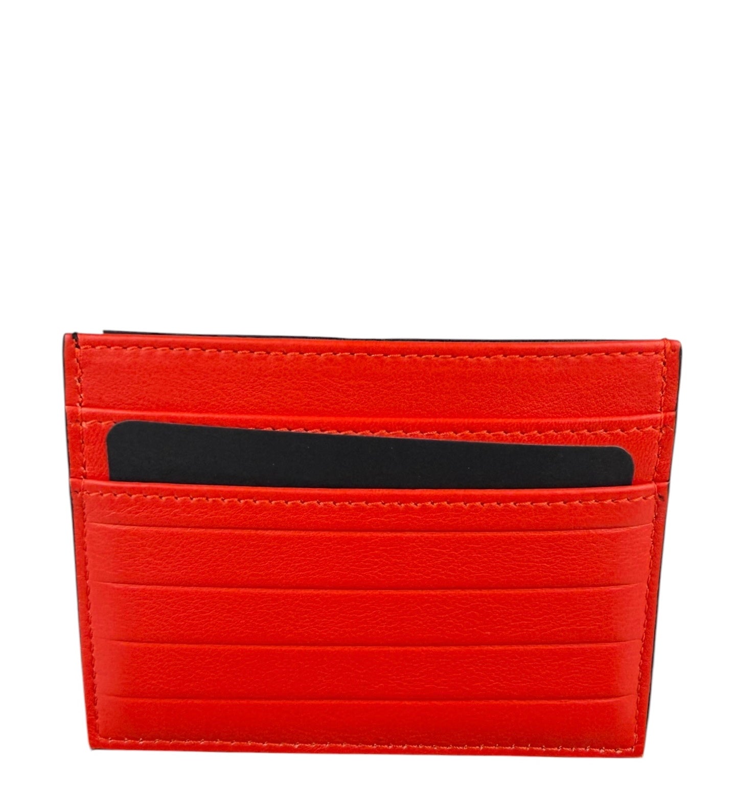 Christian Dior Red/Black Leather Card Holder