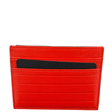 Christian Dior Red/Black Leather Card Holder