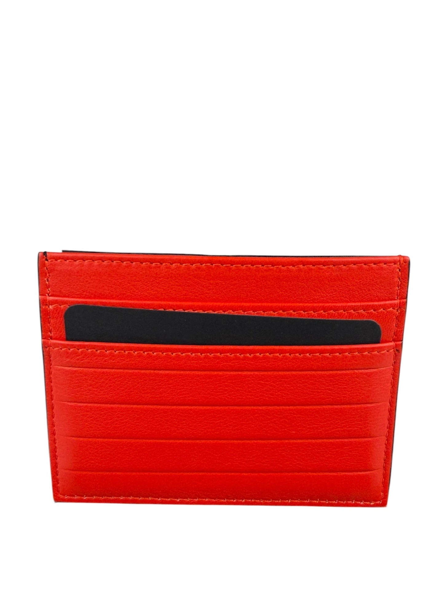 Christian Dior Red/Black Leather Card Holder