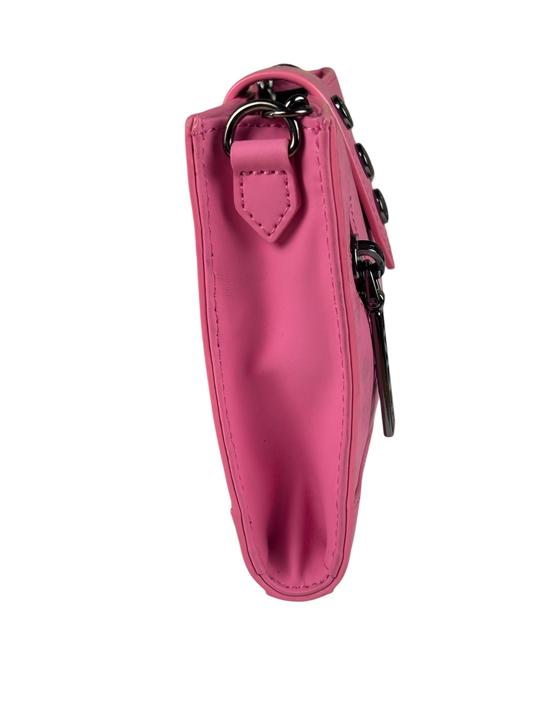 Kenzo Kalifornia Pink Leather Wallet On Chain