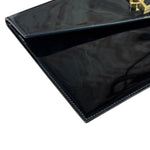 Yves Saint Laurent Black Patent Leather Uptown Pouch