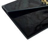 Yves Saint Laurent Black Patent Leather Uptown Pouch