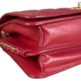 Chanel Dark Fuchsia Quilted Leather Flap Bag 2019