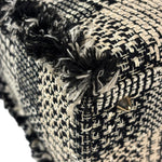 Christian Dior Black/White Tweed Lady Dior Two-Way Bag