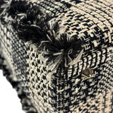 Christian Dior Black/White Tweed Lady Dior Two-Way Bag