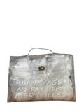 Hermes Transparent Vinyl Souvenir De L'Exposition 1997 Kelly Handbag