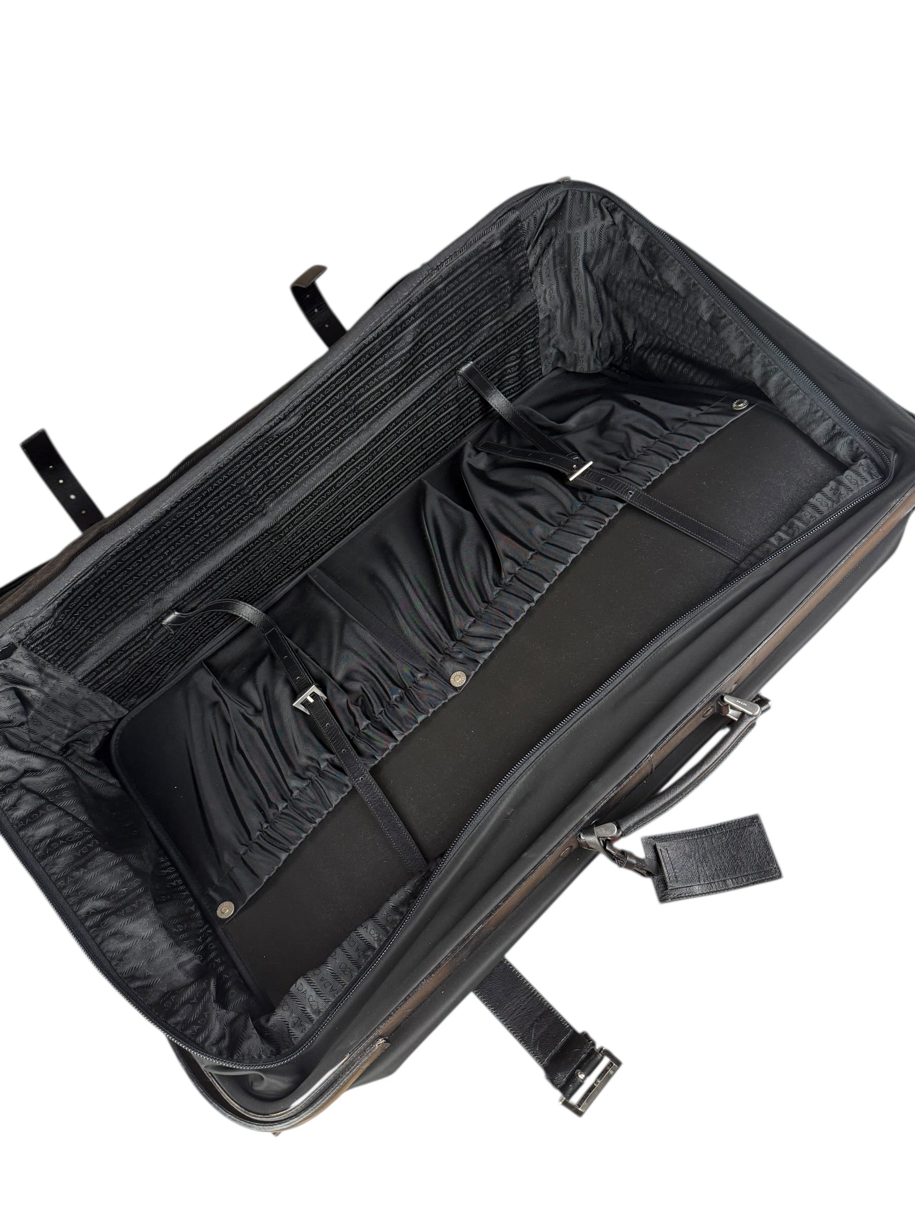 Prada Nylon Saffiano Travel Suitcase