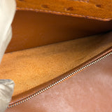 Hermes Birkin 35 Ostrich Leather Handbag Gold Hardware