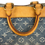 Louis Vuitton Vintage Denim Leather Trim Monogram Neo Speedy 30