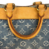 Louis Vuitton Vintage Denim Leather Trim Monogram Neo Speedy 30