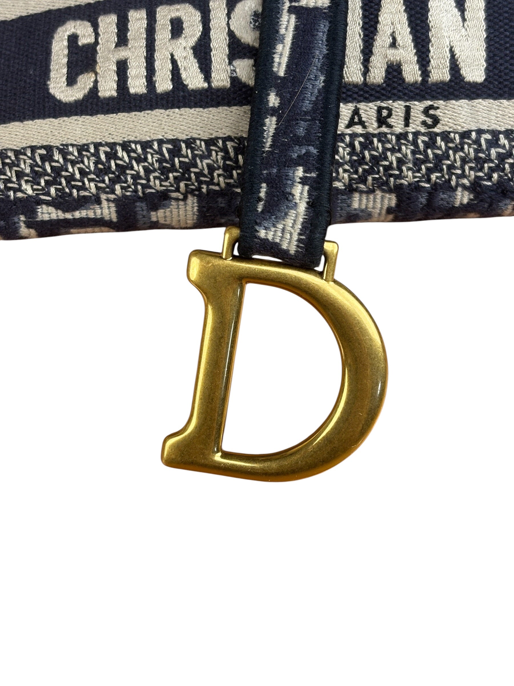Christian Dior Oblique Slim Saddle Pouch