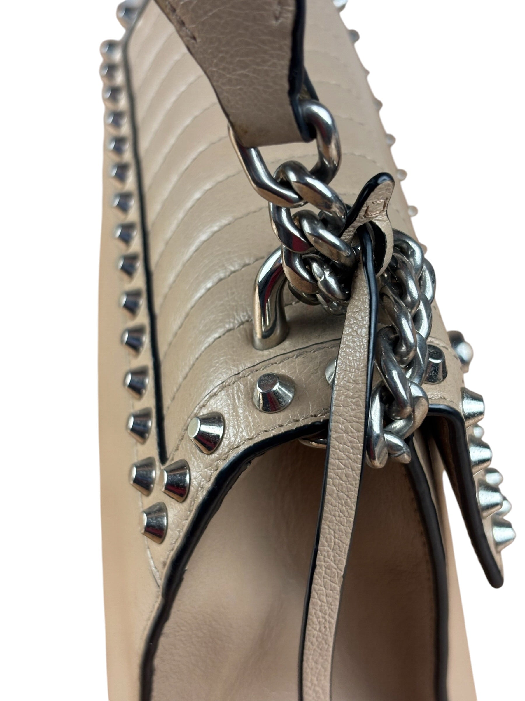 Prada Studded Glace Calf Cross Body