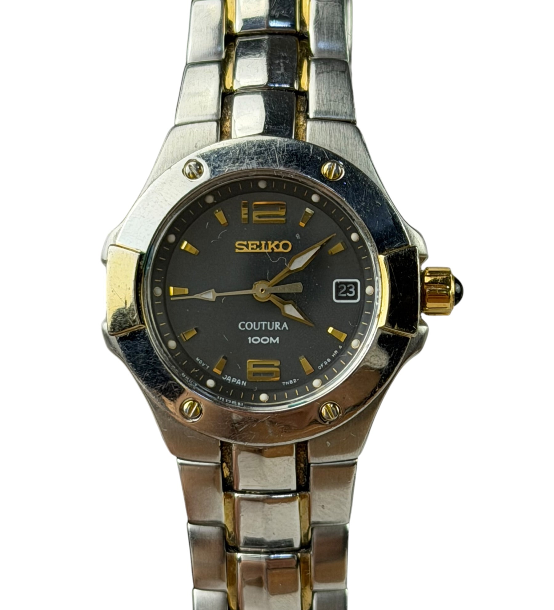 Seiko Grey Dial Two Tone Coutura