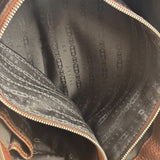Celine Brown Pebbled Leather Boogie Handbag
