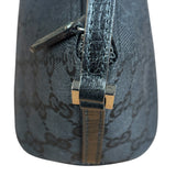Gucci GG Vintage Black Canvas Monogram Boat Pochette