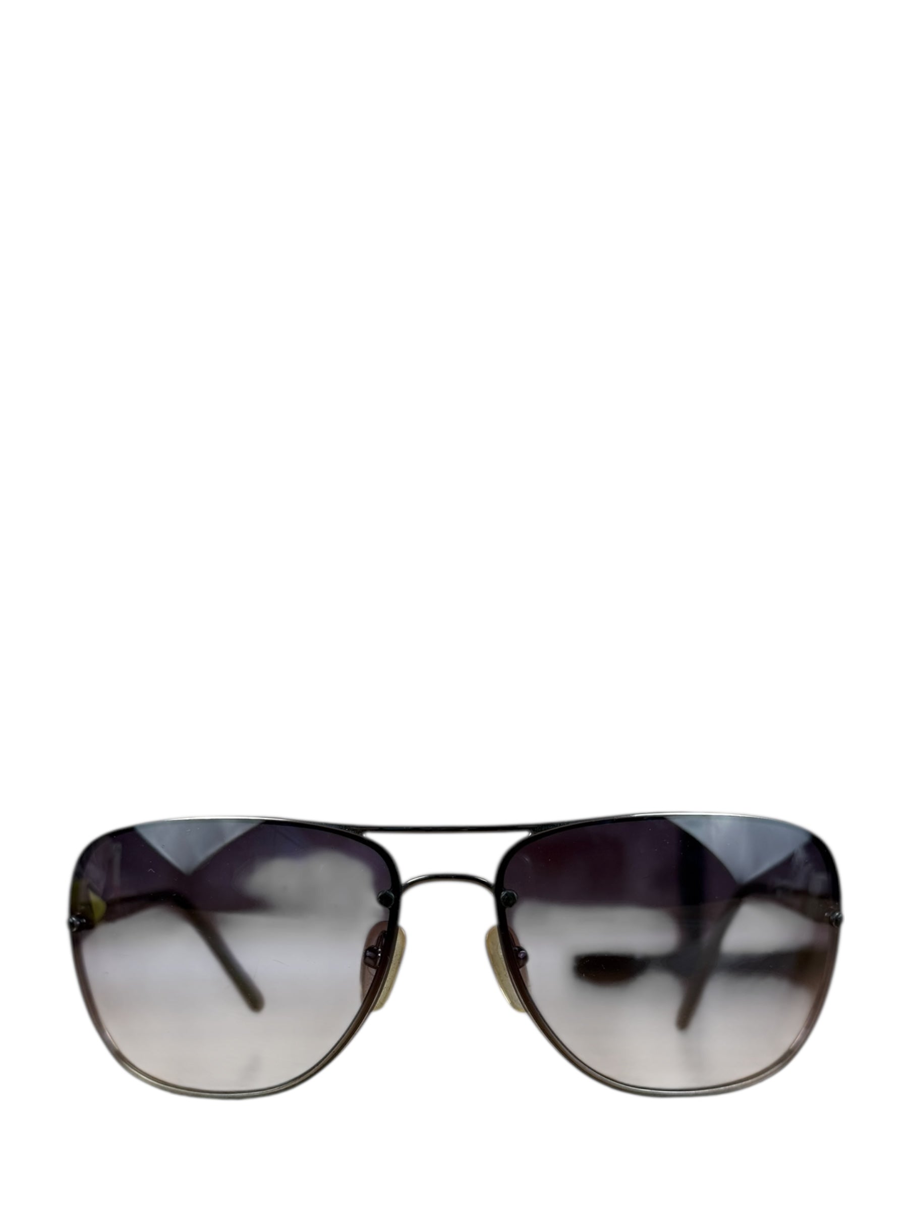 Prada Vintage Frameless Purple Tinted Sunglasses